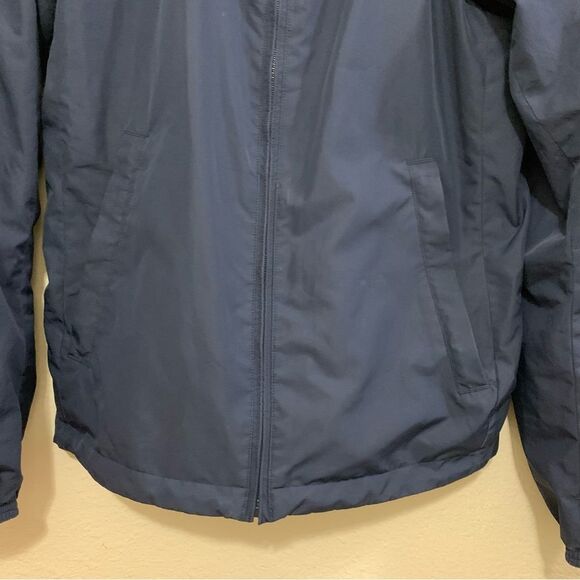 JACKET REVERSIBLE UNISEX SMALL NAVY BLUE RAIN COAT / FLEECE JACKET NO TAGS. - Picture 5 of 16